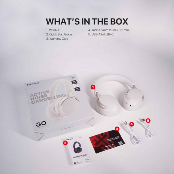 Bluetooth slušalice Fantech GO Flow WH07A crne - G621917