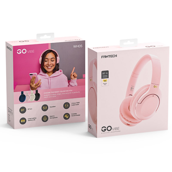 Bluetooth slušalice Fantech GO Vibe WH05 pink - G213453