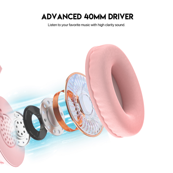 Bluetooth slusalice Fantech GO Vibe WH05 pink - 213453