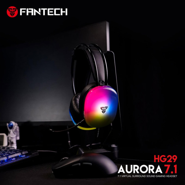 Bluetooth slušalice Fantech HG29 Aurora 7.1 crne - G217304