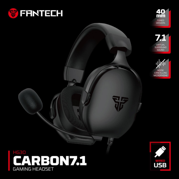 Bluetooth slušalice Fantech HG30 Carbon 7.1 crne - G221878