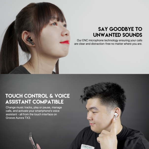 Bluetooth slusalice Fantech TX-3 Groove Aurora crne - 211114