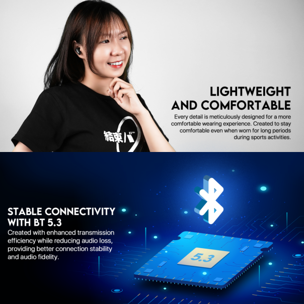 Bluetooth slusalice Fantech Wave 13 crne - 214347