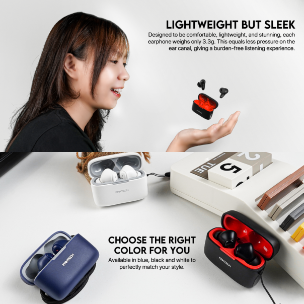 Bluetooth slusalice Fantech Wave 13 crne - 214347