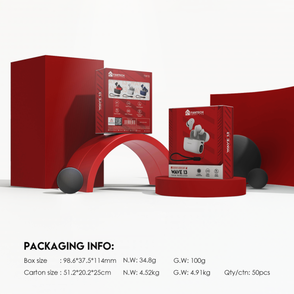 Bluetooth slusalice Fantech Wave 13 crne - 214347