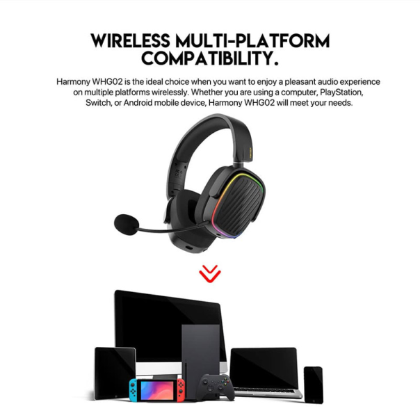 Bluetooth slušalice Fantech WHG02 Harmony crne - G217308