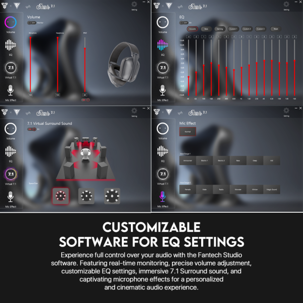 Bluetooth slušalice Fantech WHG03 Studio crne - 216767