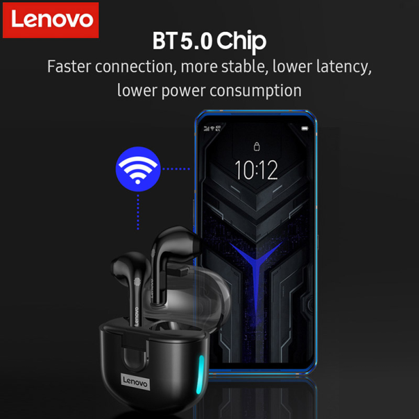 Bluetooth slušalice Lenovo LivePods LP12 crne - 056991
