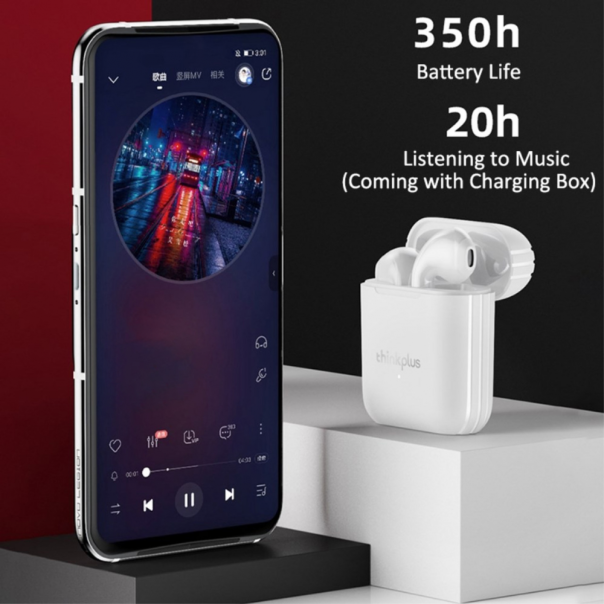 Bluetooth slusalice Lenovo LP2 Airpods bele - 94724