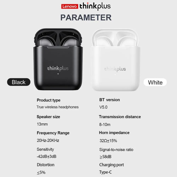 Bluetooth slusalice Lenovo LP2 Airpods bele - 94724