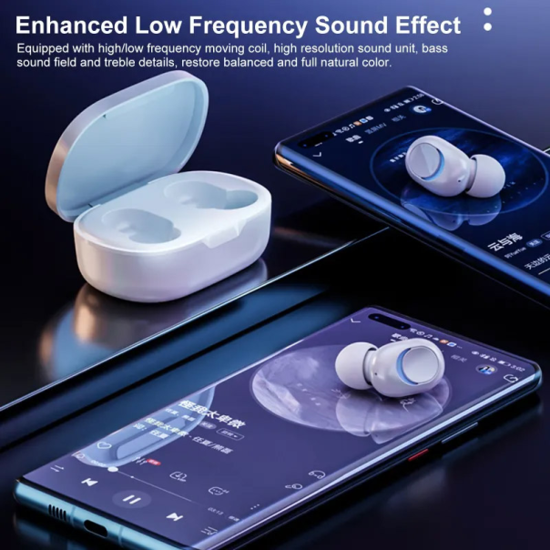 Bluetooth slušalice Lenovo thinkplus Earbuds PD1X crne - 600675
