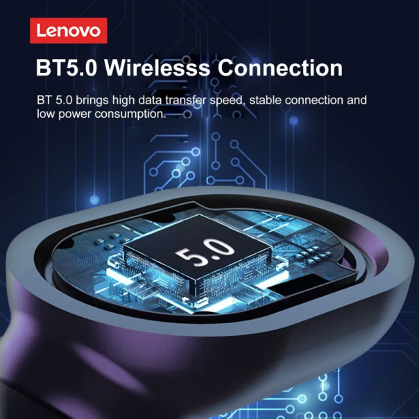 Bluetooth slušalice Lenovo thinkplus Earbuds PD1X crne - 600675