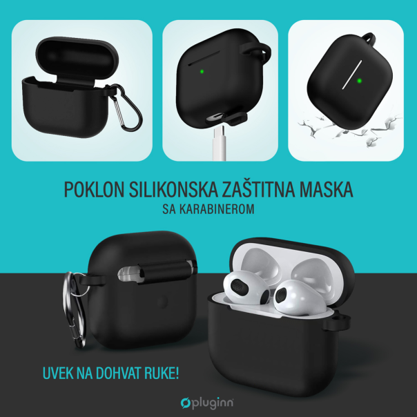 Bluetooth slušalice Pluginn Airbuds Plus bele - 221126