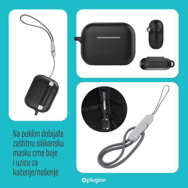 Bluetooth slušalice Pluginn Airbuds Pro bele - 221125