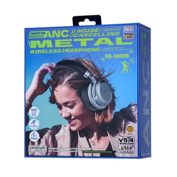 Bluetooth slusalice REMAX ANC RB-980HB braon - 221829