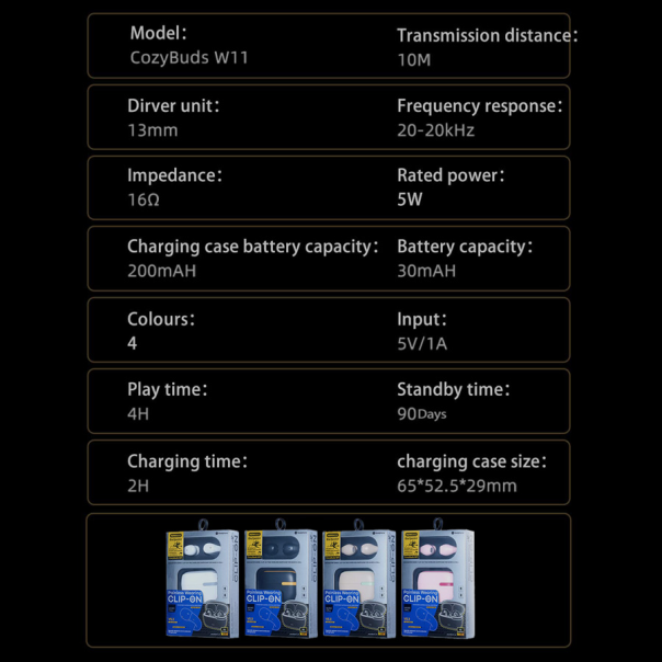 Bluetooth slušalice REMAX Enchanter Series CozyBuds W11 bez - 213397