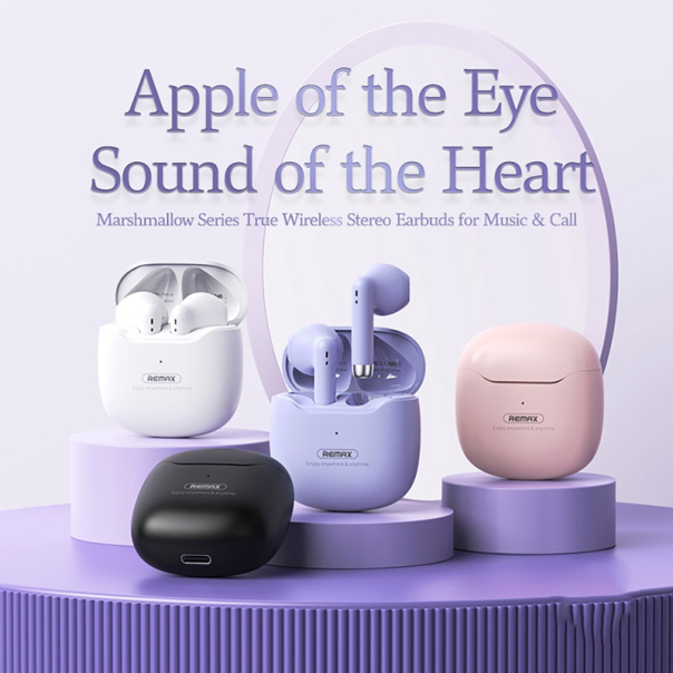 Bluetooth slušalice REMAX Marshmallow Series TWS-19 crne - 600487