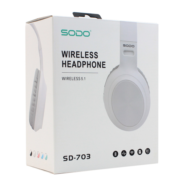 Bluetooth slusalice Sodo SD-703 roze - 207843