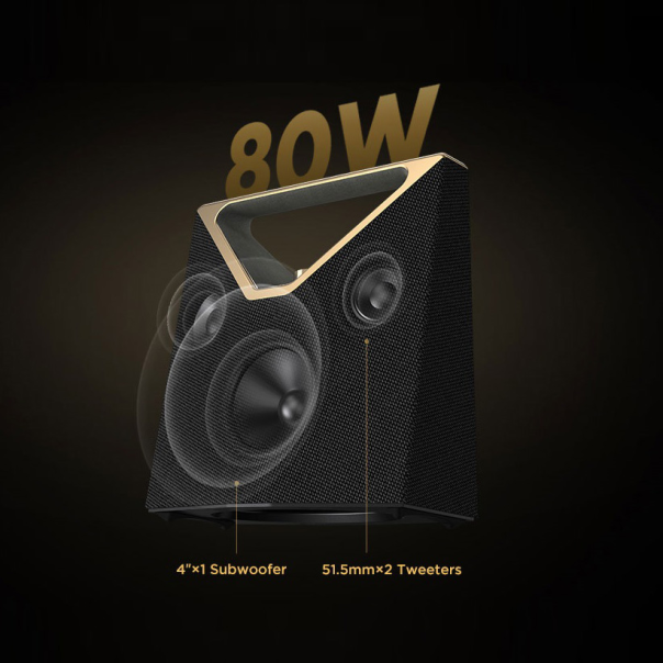 Bluetooth zvučnik BUGANi Brief Plus BS12304 crno-zlatni - 222417