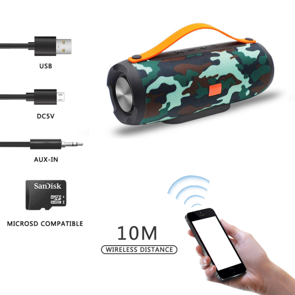 Bluetooth zvucnik Charge E13 army - 90570