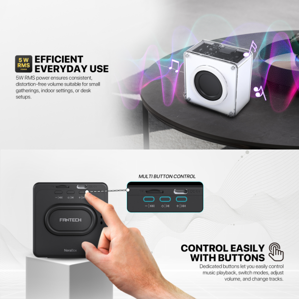 Bluetooth zvučnik Fantech BS152 NeraBox beli - 224123-1