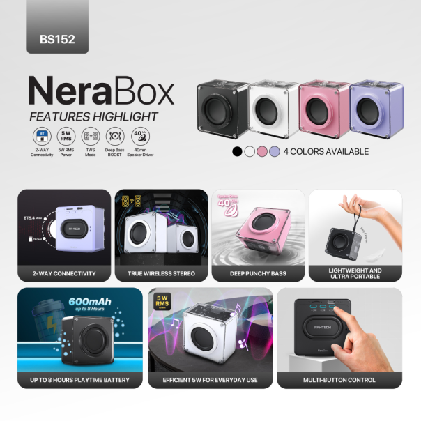 FANTECH Bluetooth zvučnik BS152 NeraBox, Sakura edition - 224125