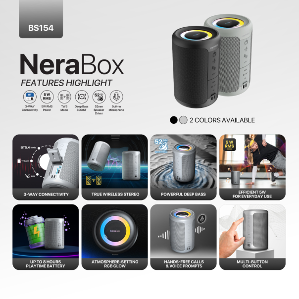 Bluetooth zvučnik Fantech BS154 NeraBox crni - 224128