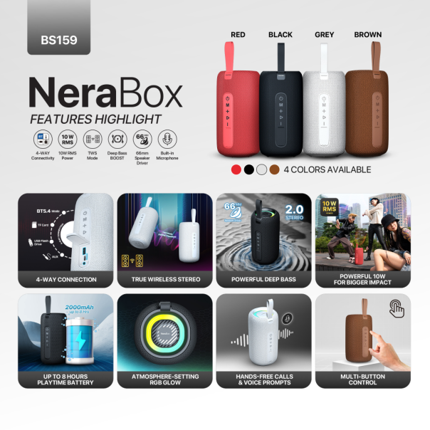 FANTECH Bluetooth zvučnik BS159 NeraBox - 224140-1