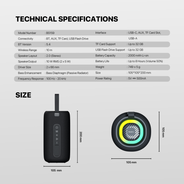 FANTECH Bluetooth zvučnik BS159 NeraBox - 224140-1
