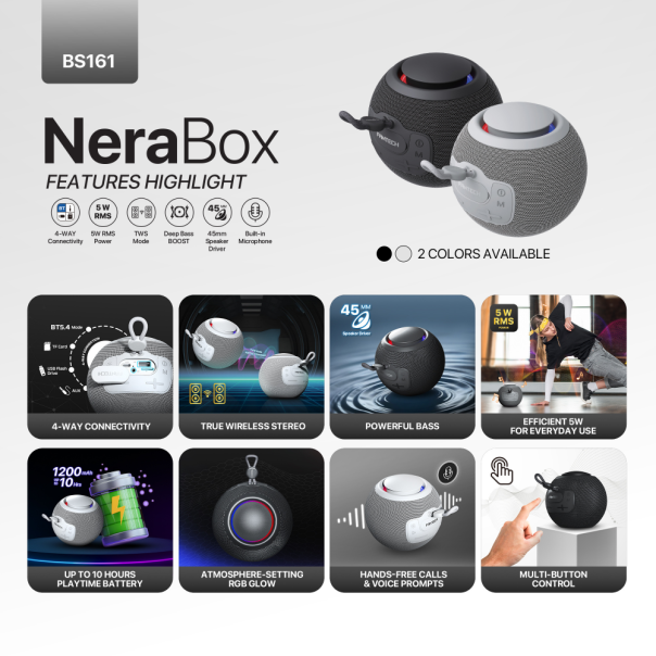 FANTECH Bluetooth zvučnik BS161 NeraBox - 224146-1