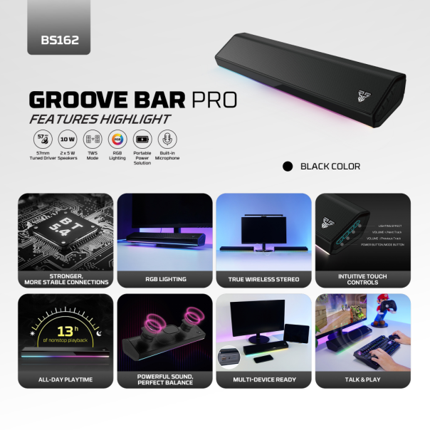 Bluetooth zvučnik Fantech GROOVE BAR PRO BS 162 crni - 224148