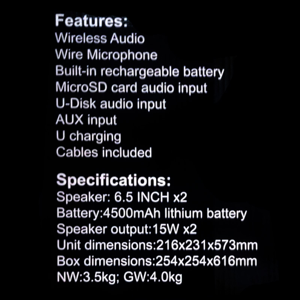 Bluetooth zvucnik JQS6221 - 213048