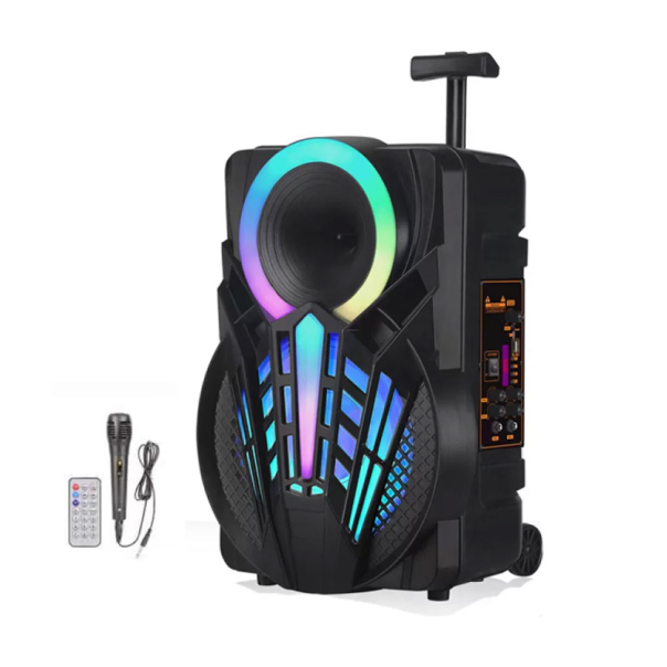 Bluetooth zvučnik karaoke set sa mikrofonom NDR-P08 crni - 605935