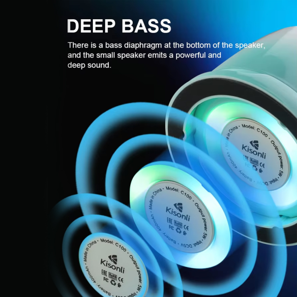 Bluetooth zvučnik Kisonli C100 crni - 223080