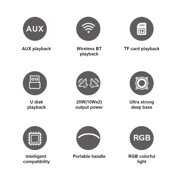 Bluetooth zvučnik Kisonli K12 crni - 221096