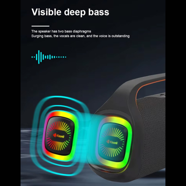 Bluetooth zvučnik Kisonli K12 crni - 221096