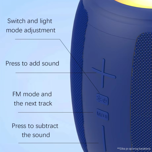 Bluetooth zvucnik LC-03 5W crni - 218199