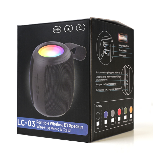 Bluetooth zvucnik LC-03 5W crni - 218199