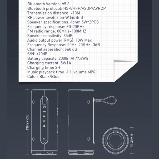 Bluetooth zvucnik LDNIO BTS 13, 10W, tamno zeleni - 216150-1