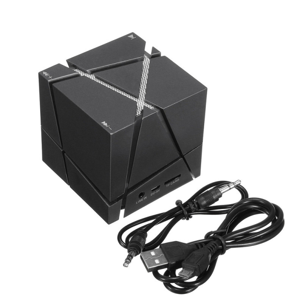 Bluetooth zvučnik LED Magic Cube minI crni - 605938