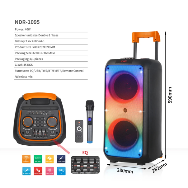 Bluetooth zvucnik NDR-1095 - 210775