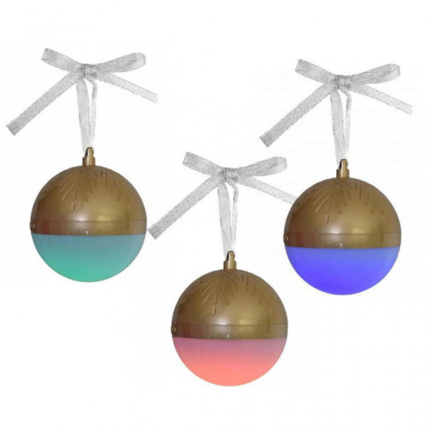 Bluetooth zvucnik novogodisnji ukras zlatni - 87816