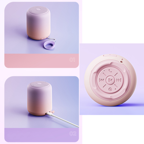 Bluetooth zvucnik REMAX Sky Mirror RB-H1 ljubicasto roze - 213981