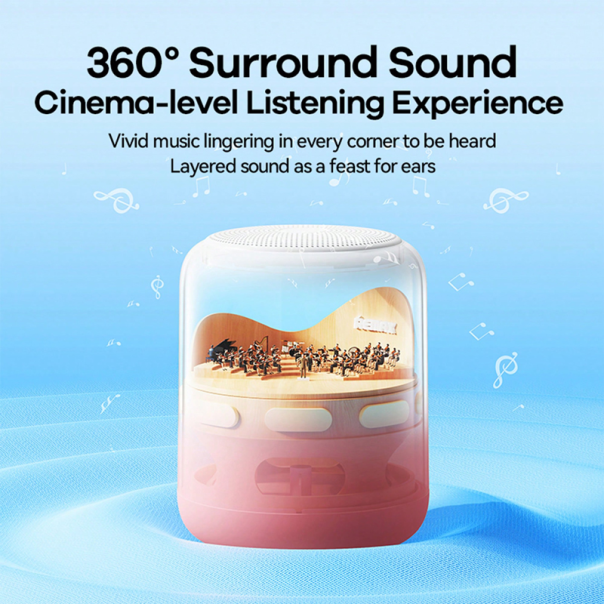 Bluetooth zvucnik REMAX Sky Mirror RB-H1 ljubicasto roze - 213981