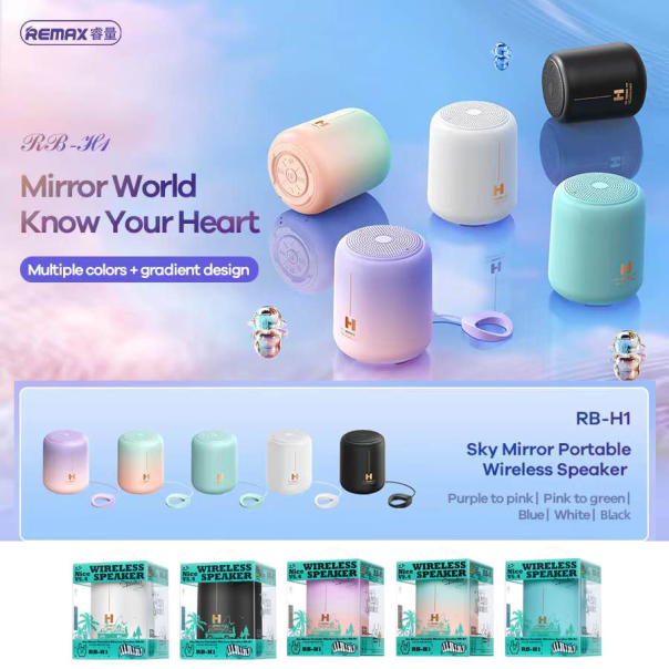 Bluetooth zvucnik REMAX Sky Mirror RB-H1 mint roze - 213982