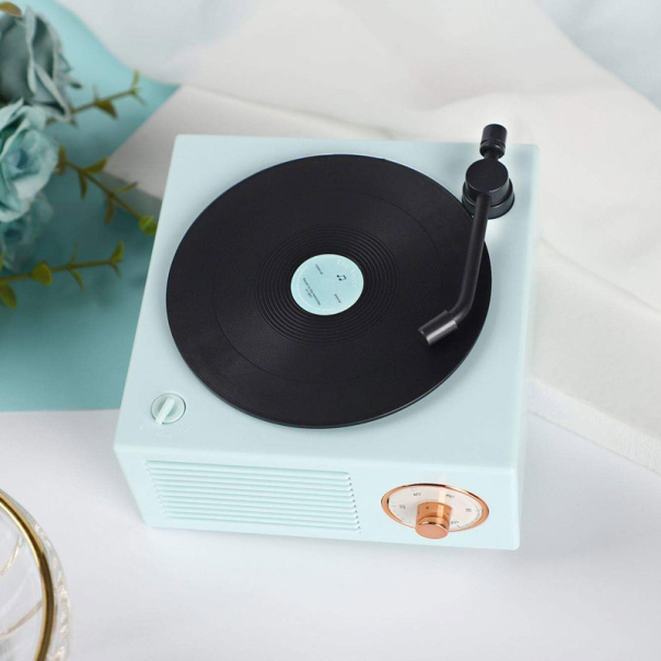 Bluetooth zvučnik Retro Vintage 3D plavi - 605950