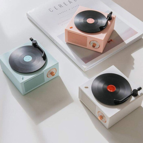 Bluetooth zvučnik Retro Vintage 3D plavi - 605950