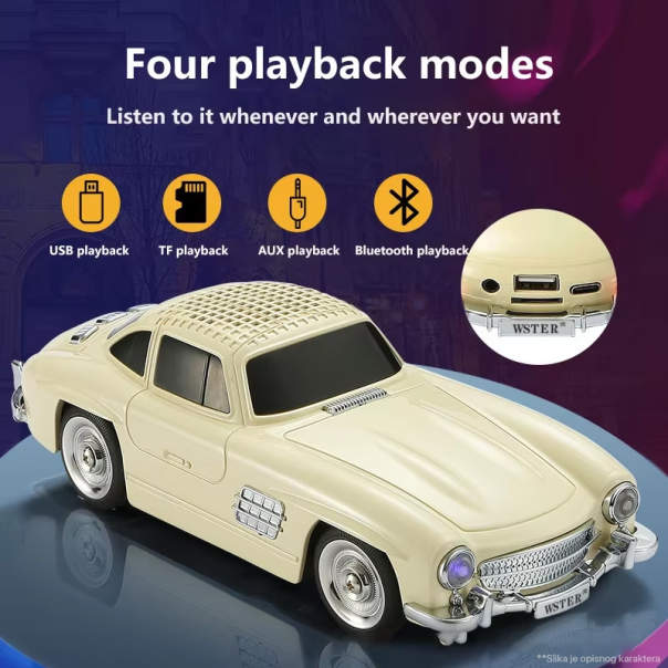 Bluetooth zvučnik WS-300SL crni - 218387