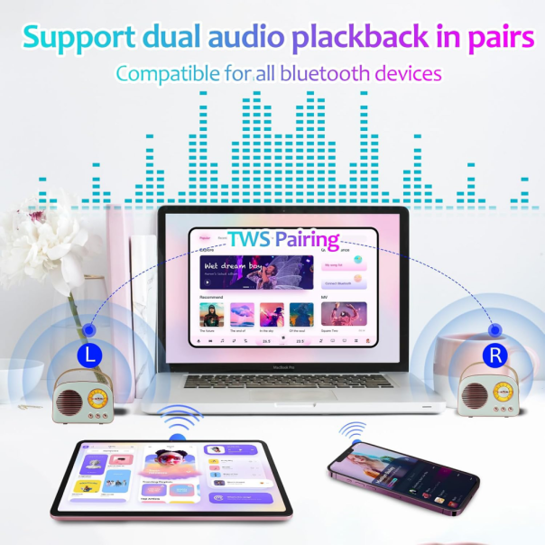 Bluetooth zvucnik T20 beli - 220764