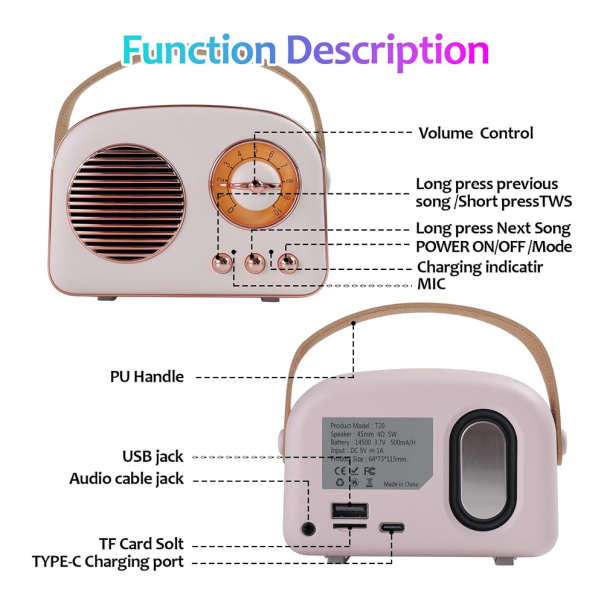Bluetooth zvucnik T20 PLUS tamno zeleni - 220770